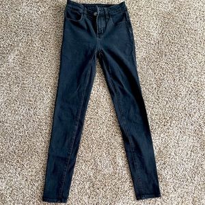 AE black dream jean high rise jegging 00